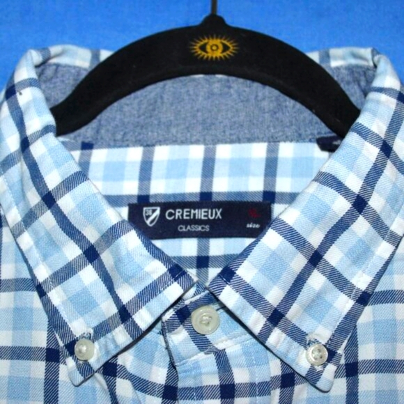 Cremieux Classics Blue Plaid Button Down Shirt XL - Picture 1 of 8